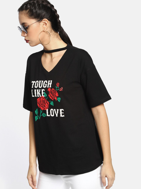 

Kook N Keech Women Black Shirt Dress