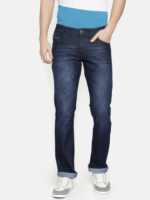 

John Players Men Navy Blue Slim Fit Mid-Rise Clean Look Jeans