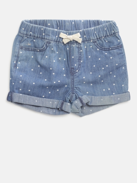 

GAP Girl Denim Dot Shorts, Blue