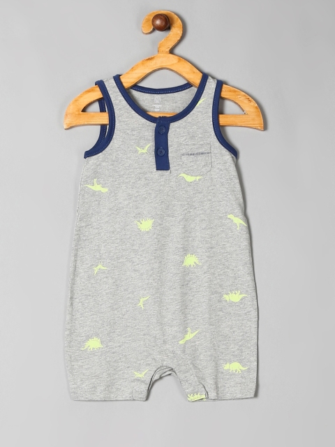 

GAP Boys Grey & Yellow Graphic Shorty One-Piece