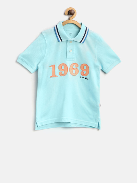 

GAP Boy Logo Polo T-Shirt, Blue