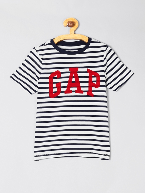 

GAP Boys Navy Blue Logo Graphic Short Sleeve Shirt