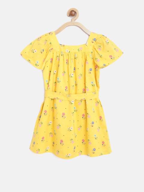 

GAP Girl Floral Tie-Belt Dress, Yellow