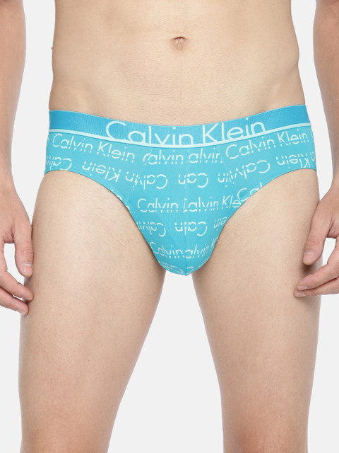 

Calvin Klein Underwear Men Blue Printed Briefs NU86340SP