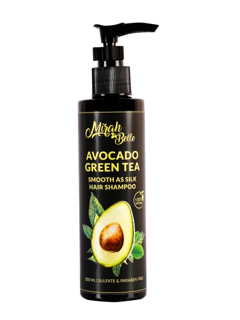 

Mirah Belle Unisex Avocado- Green Tea Shampoo 200ml, Brown