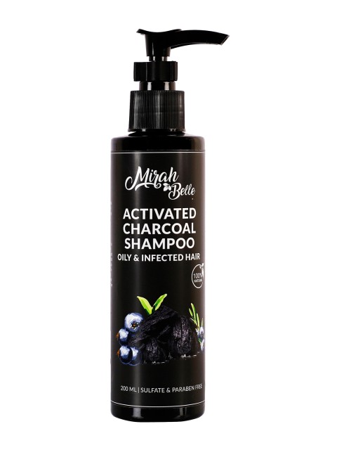 

Mirah Belle Unisex Activated Charcoal Shampoo 200 ml, White