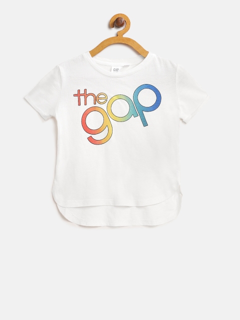 

GAP Girl Logo Short Sleeve Tunic T-shirt, White