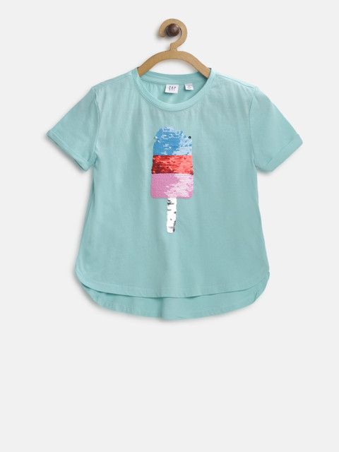 

GAP Girl Graphic Short Sleeve Tunic T-shirt, Blue