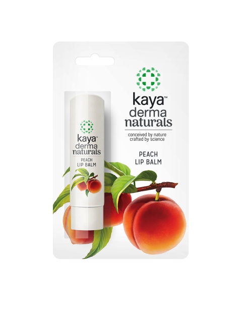 

Kaya Skin Clinic Unisex Derma Naturals Peach Lip Balm 4.5 g, White
