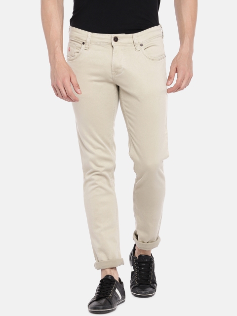 

Integriti Men Beige Slim Fit Mid-Rise Clean Look Jeans