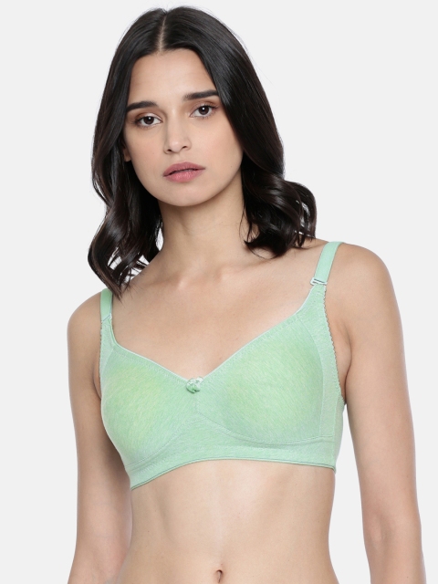 

Lady Love Green Solid Non-wired Non-Padded Minimizer Bra LLBR1014