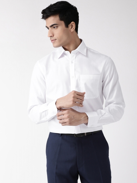 

Marks & Spencer Men White Regular Fit Solid Formal Shirt