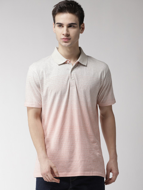 

Marks & Spencer Men Beige Dyed Polo Collar T-shirt