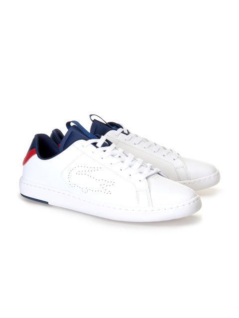 

Lacoste Men White Lightweight Leather Training Shoes