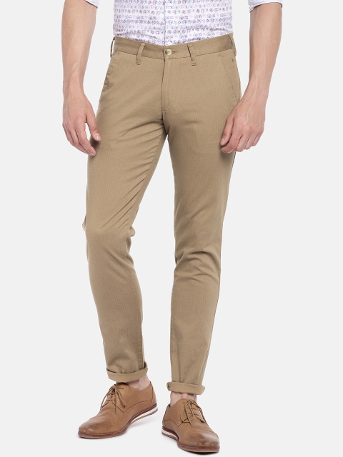 

Easies Men Khaki Slim Fit Solid Chinos