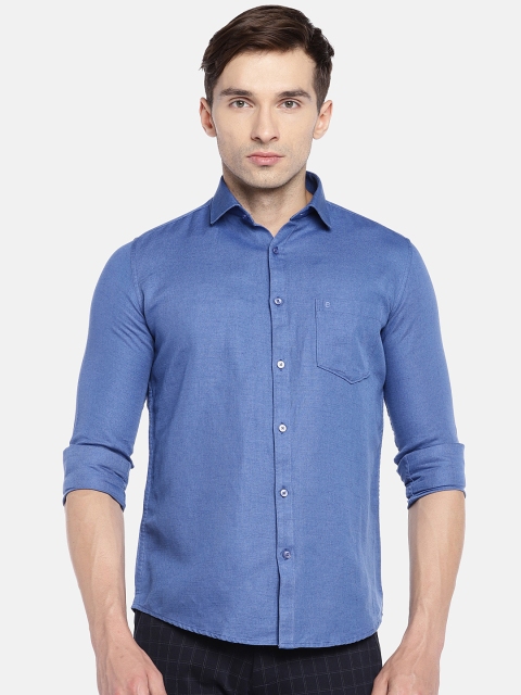 

Easies Men Blue Slim Fit Solid Casual Shirt