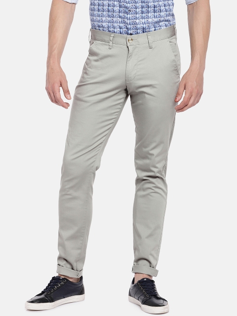 

Easies Men Grey Regular Fit Solid Regular Trousers