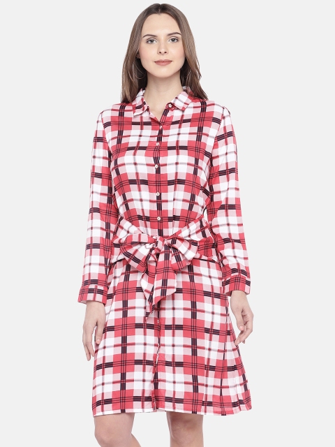 

Globus Women Red Checked Shirt Dress