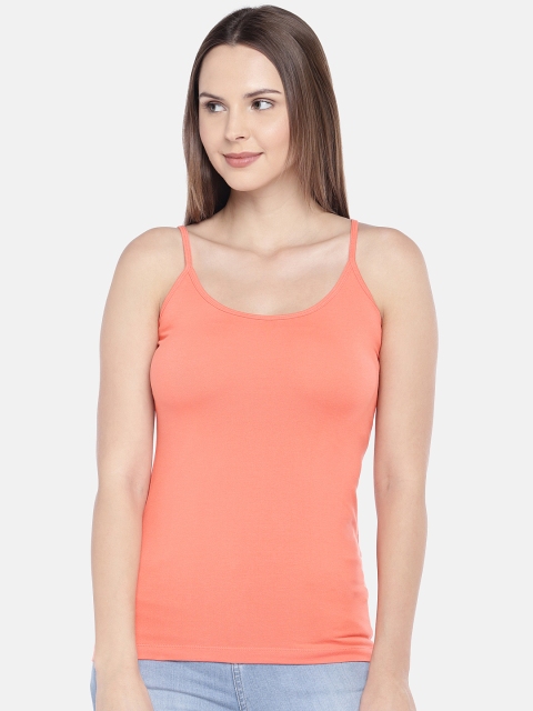

Globus Women Coral Orange Solid Camisole S19CWT001C