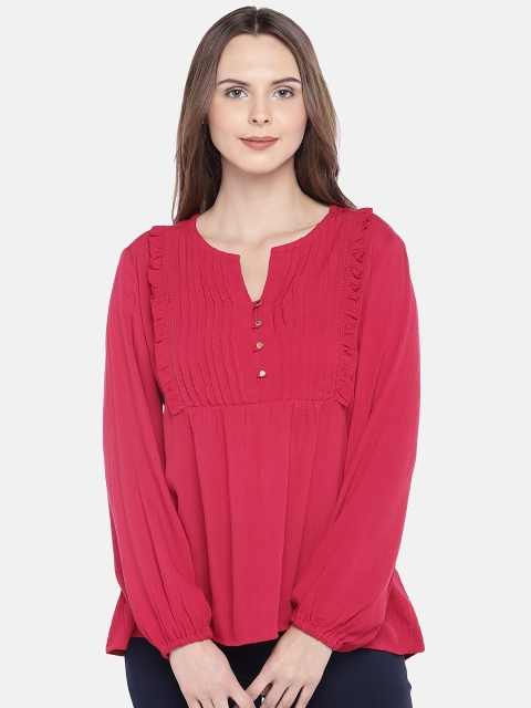 

Globus Women Red Solid Top