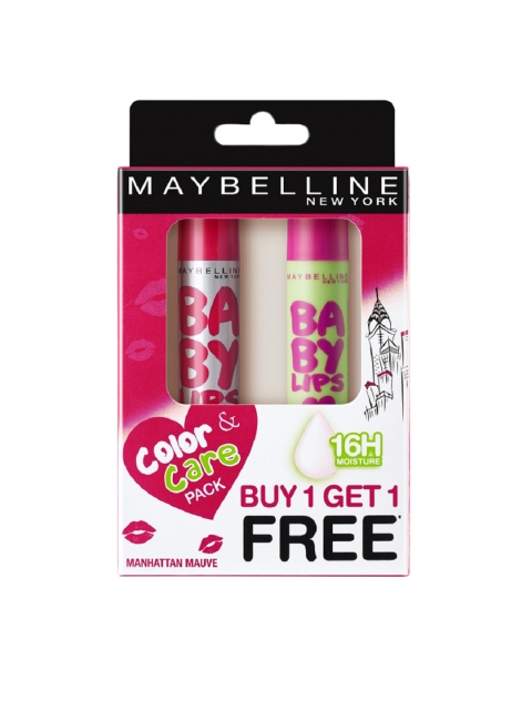

Maybelline Alia Love New York Set of 2 Baby Lips Lip Balms, Red