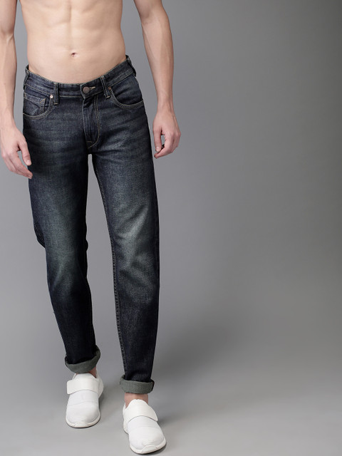 

HERE&NOW Men Blue Slim Fit Mid-Rise Clean Look Jeans