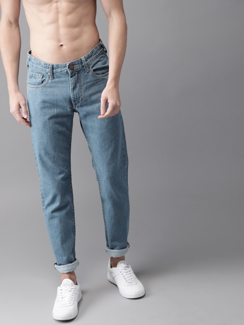 

HERE&NOW Men Blue Slim Fit Mid-Rise Clean Look Jeans