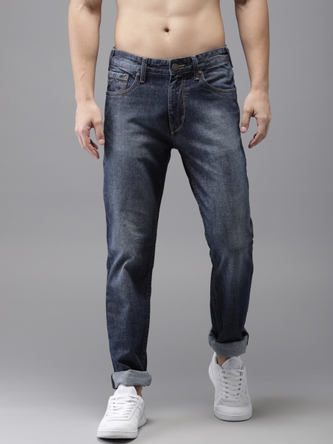 

HERE&NOW Men Blue Slim Fit Mid-Rise Clean Look Jeans