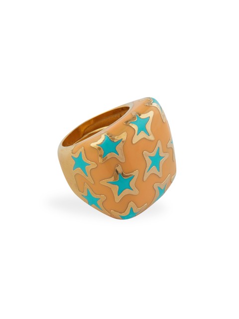 

shaze Women Gold-Plated Star Finger Ring