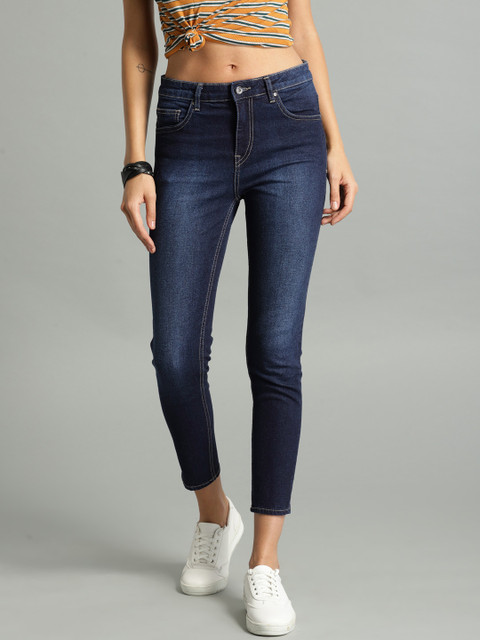 

Roadster Women Blue Skinny Fit Mid-Rise Clean Look Stretchable Jeans