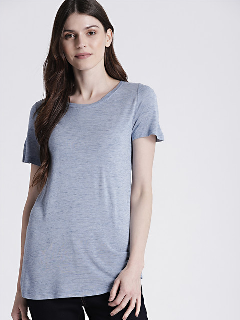 

GAP Women's Blue Short Sleeve Crewneck T-Shirt