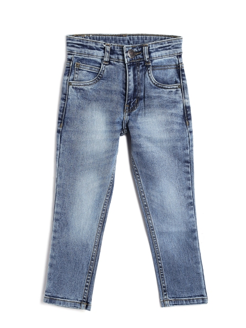 

612 league Boys Blue Regular Fit High-Rise Clean Look Jeans