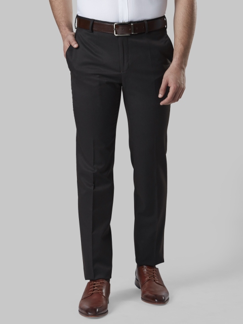 

Raymond Men Brown Slim Fit Solid Formal Trousers