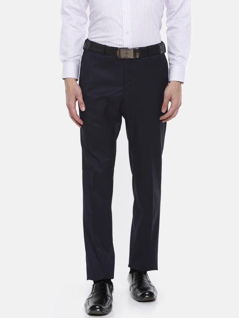 

Raymond Men Black Slim Fit Solid Formal Trousers