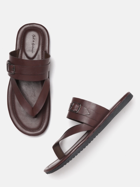 

Mast & Harbour Men Burgundy Comfort Sandals