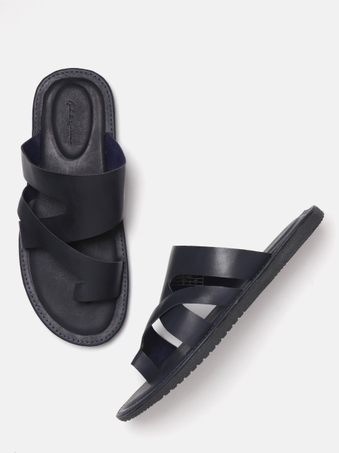 

Mast & Harbour Men Navy Blue Comfort Sandals