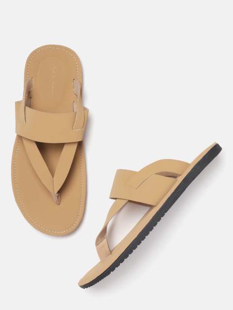 

Mast & Harbour Men Beige Comfort Sandals