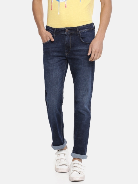 

John Players Men Blue Slim Fit Mid-Rise Clean Look Stretchable Jeans