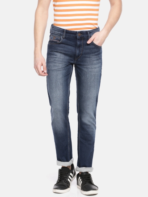 

John Players Men Blue Slim Fit Low-Rise Clean Look Stretchable Jeans