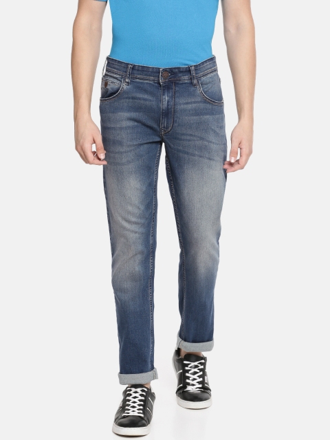 

John Players Men Blue Slim Fit Low-Rise Clean Look Jeans