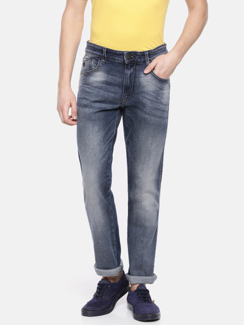 

John Players Men Blue Slim Fit Low-Rise Clean Look Stretchable Jeans