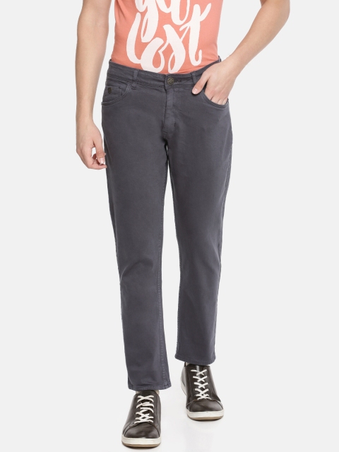 

John Players Men Grey Skinny Fit Low-Rise Clean Look Jeans