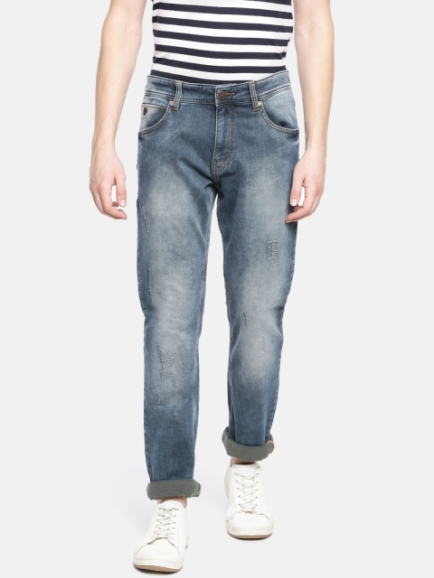 

John Players Men Blue Slim Fit Low-Rise Clean Look Stretchable Jeans