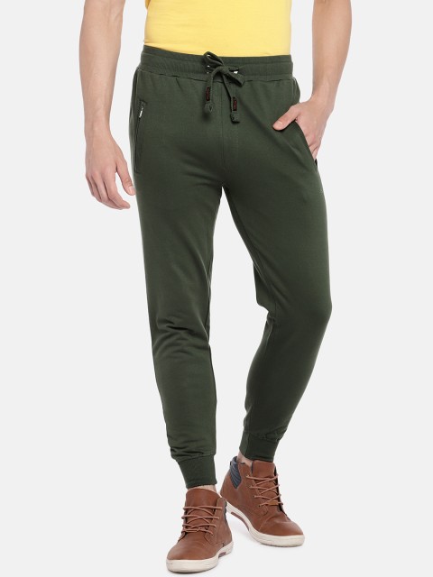 

Killer Men Olive Green Solid Joggers