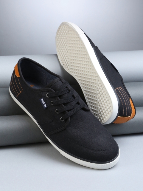 

WROGN Men Black Sneakers