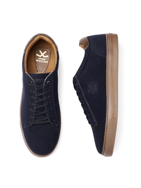 

WROGN Men Navy Blue Sneakers