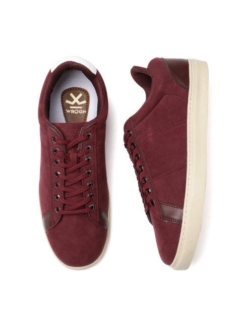 

WROGN Men Maroon Sneakers