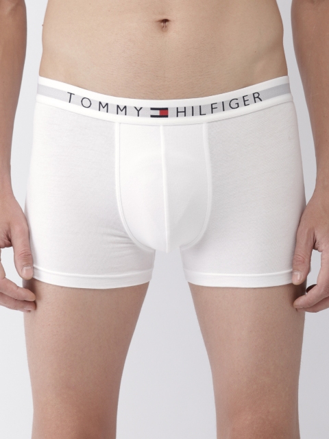 

Tommy Hilfiger Men White Solid Trunks P9AB4157