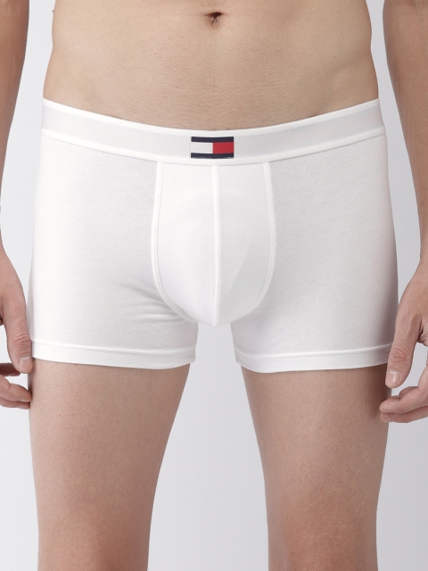 

Tommy Hilfiger Men White Solid Trunks P9AB4164