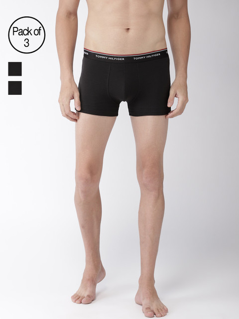 

Tommy Hilfiger Men Pack of 3 Trunks P9AB4173, Black